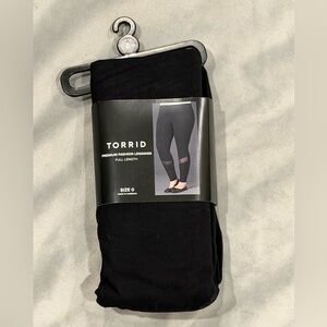 torrid Black Full-Length Premium Fashion Leggings SIZE 0